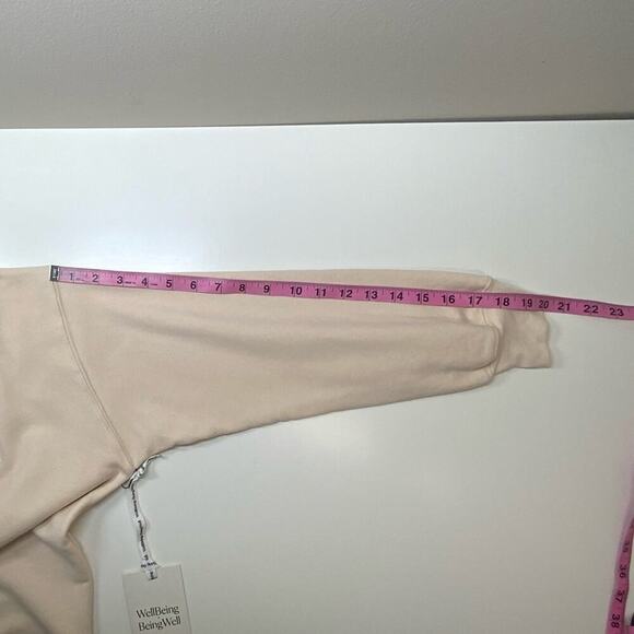 NWT | WellBeing + BeingWell | Goldie Sweatshirt | Bone White | XS - Picture 10 of 16